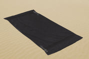 Towel 120x200cm black 500gr with Green Spa embroidery